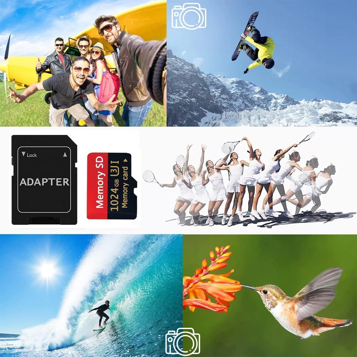 1TB Micro SD Card, High Speed Memory Card 1TB Micro SD Card for Large Capacity TF Card, up to 160Mb/S Read/100Mb/S Write,Microsd TF Card for Dash Cam/Camera/Pc/Portable Gaming Device/Smartphone/Tablet image number 4