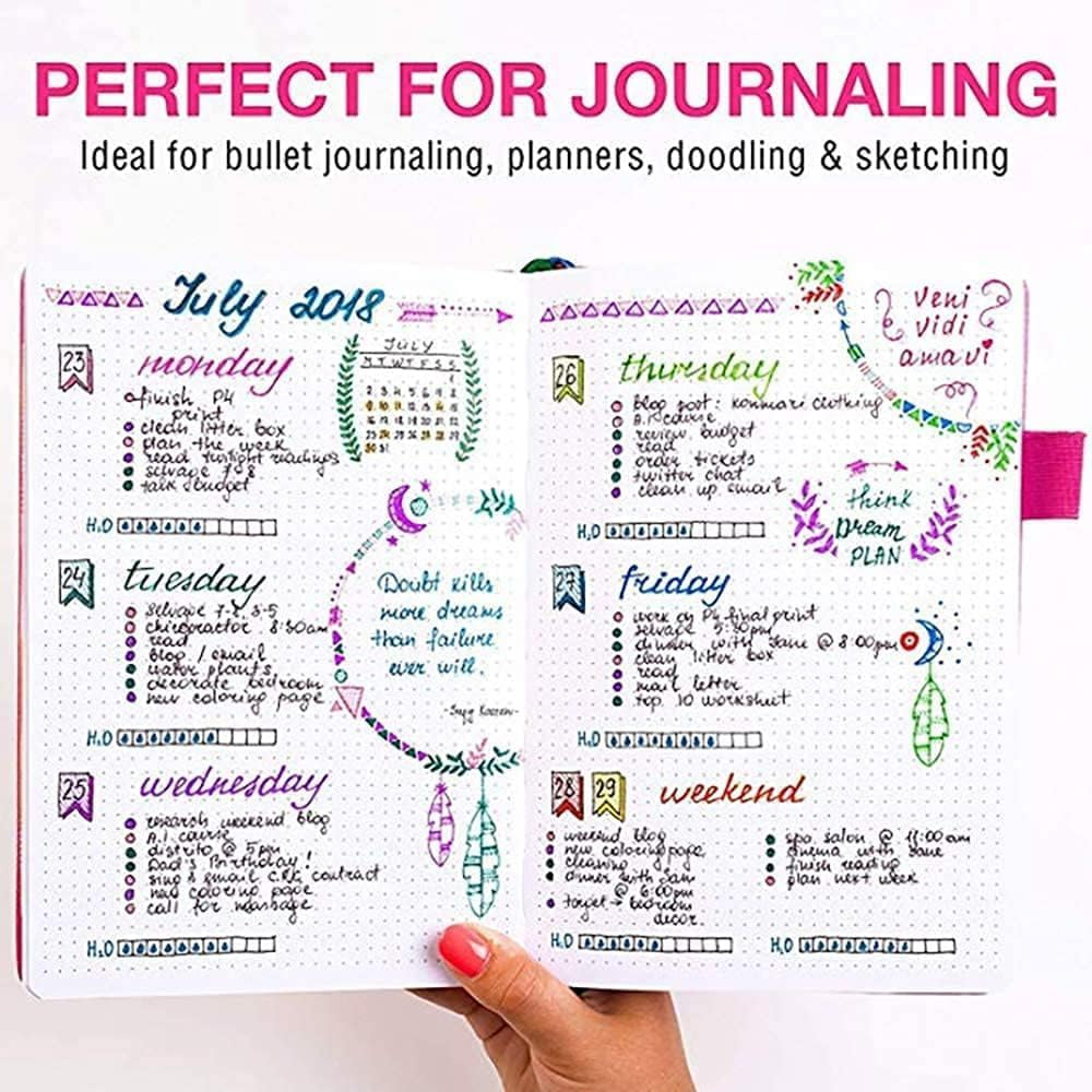 100 Colors Art Markers for Coloring,Coloring Pens,Dual Brush Tip Markers for Kids Adult Drawing,Fine Tip Pens for Art,Journaling,Doodling & Lettering image number 5