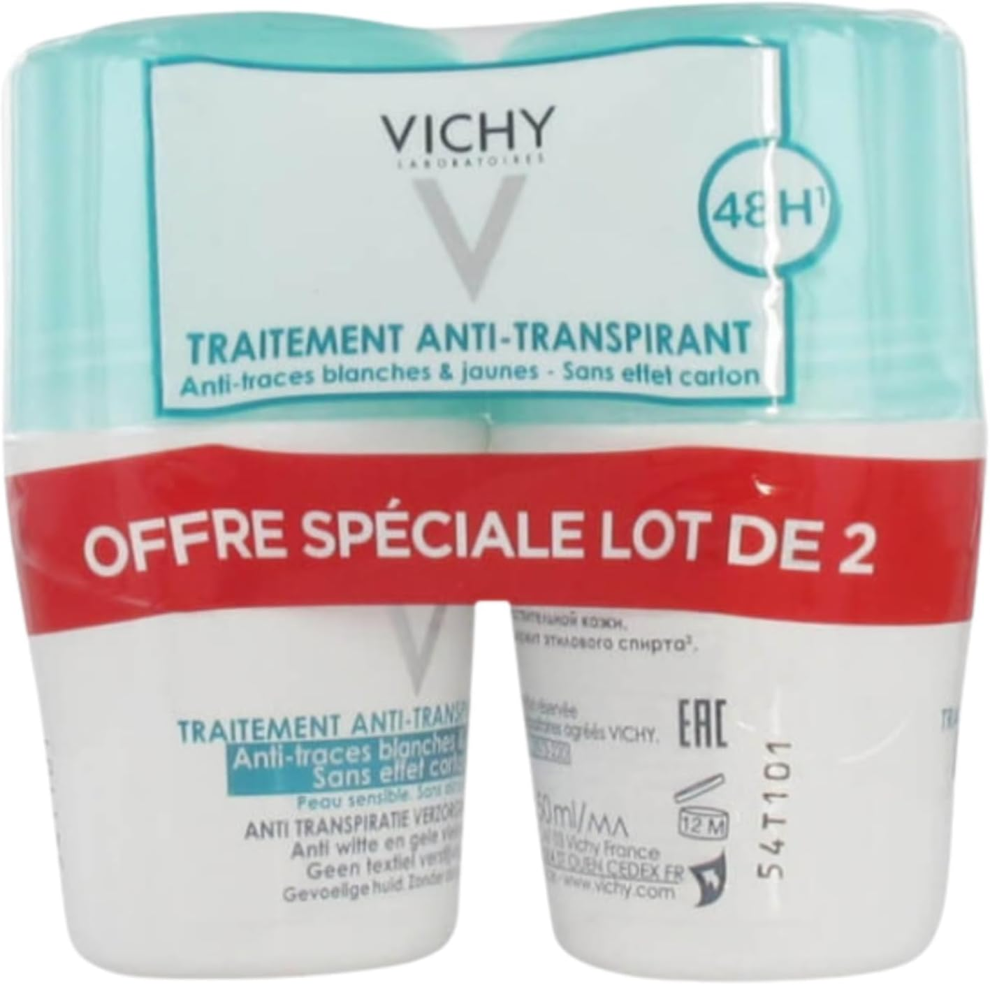 Vichy Deodorant Roll-On, Intense
