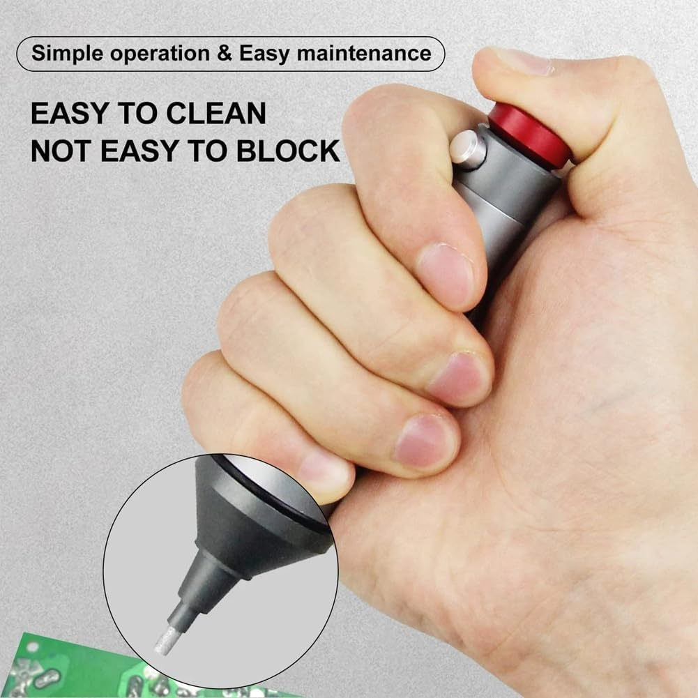 Veumoie 1Pcs Desoldering Pump Solder Sucker Desoldering Remover Tool SMT IC Pickup Remover Tool image number 4