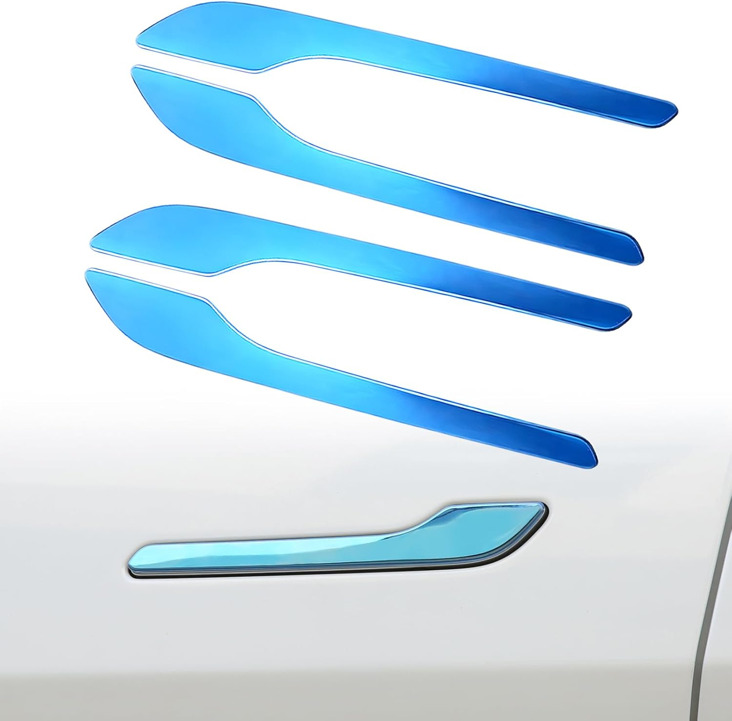 For Tesla Door Handle Sticker anti Scratch for Tesla Car Doorhandle Wrap for Model 3/Y Accessories 4PCS Door Handle Protective Tesla Accessories (Matte Carbon Fiber Textures)