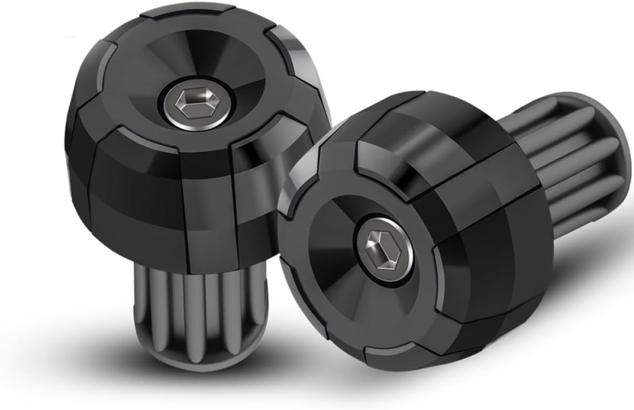 BUGUUYO 2Pcs Motorbike Handlebar Ends Off-Road Scooter Handle Plugs Grip for Bike Motorcycle Accessories Random Color