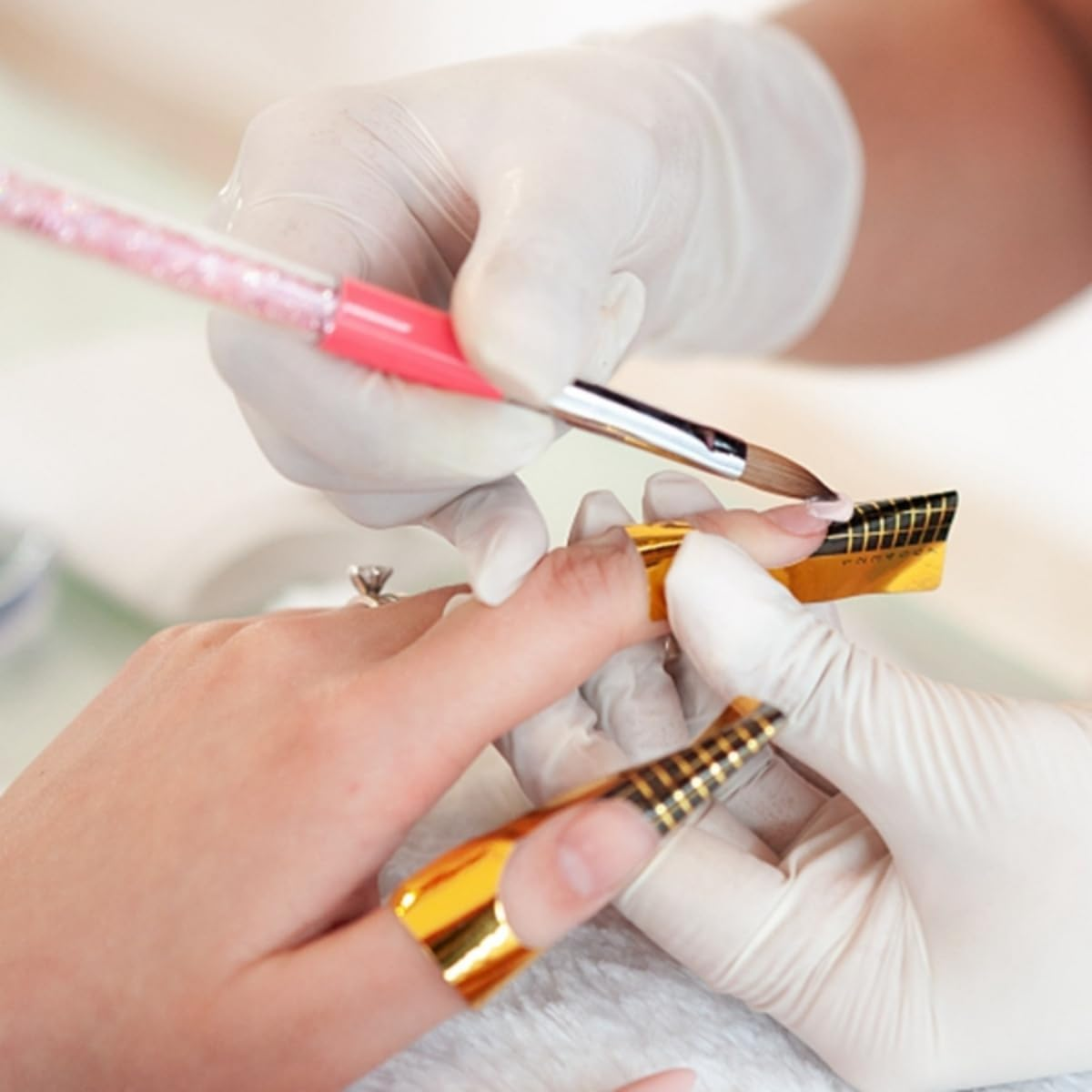 500 Piece Nail Extension Forms Guide Stickers Art Form Shaper Acrylic French DIY Tool image number 2