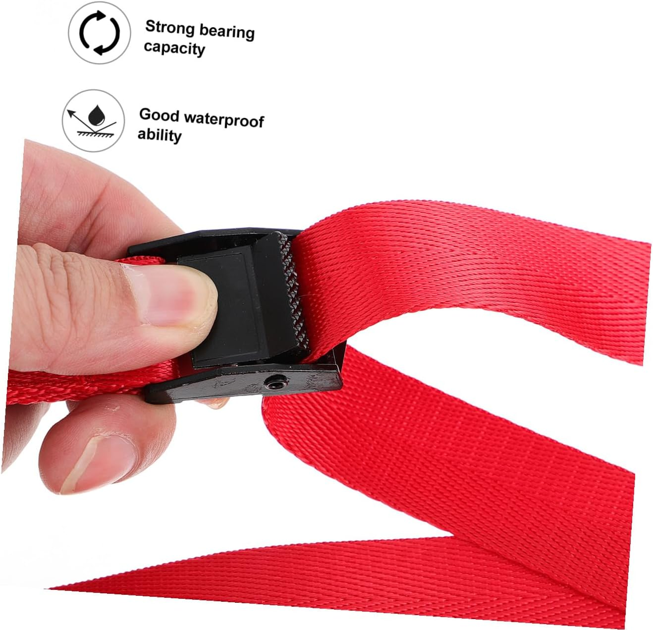 LALAFINA 6Pcs Nylon Lashing Straps for Cargo Luggage Reliable Fastening Belts for Ratchet Strap Use during Travel image number 3
