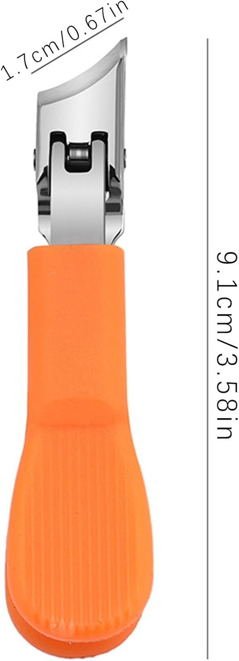 Professional Nail Clippers | Wide Jaw Opening Heavy Duty Toenail Clippers,No Splash Nail Cutter Slanted Long Handle Fingernail Trimmer for Women image number 3