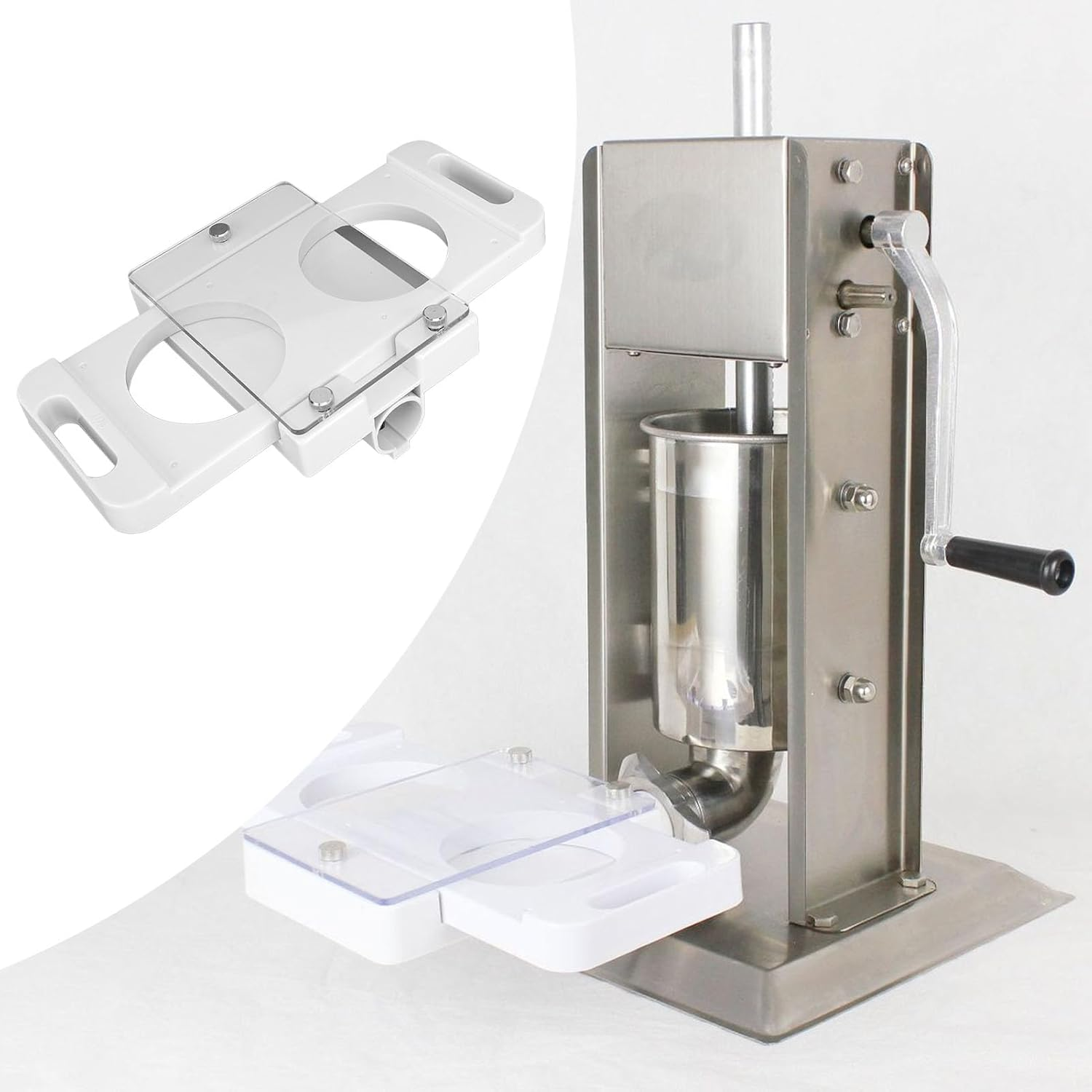 Omabeta 1PCS Hamburger Press Patty Maker with Two 3.9" Holes, Hold 150G Burger, 13.8 * 7.9 * 3.9" Non Stick Burger Press Mold Tool for Home Kitchen Restaurants,Make 2 Burgers image number 3