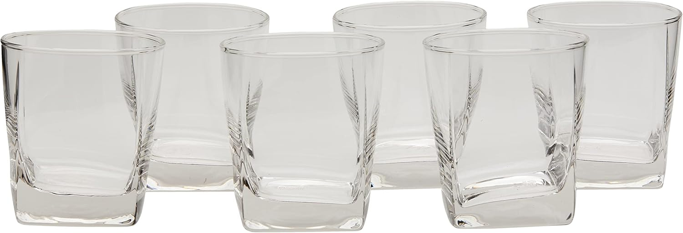 Wiltshire 60137 Plaza Short Drink Tumblers 295Ml, Durable Cocktail Glass, Elegantly Shaped Drinking Glasses (Colour: Clear), Quantity: 1 Set, 6 Pieces