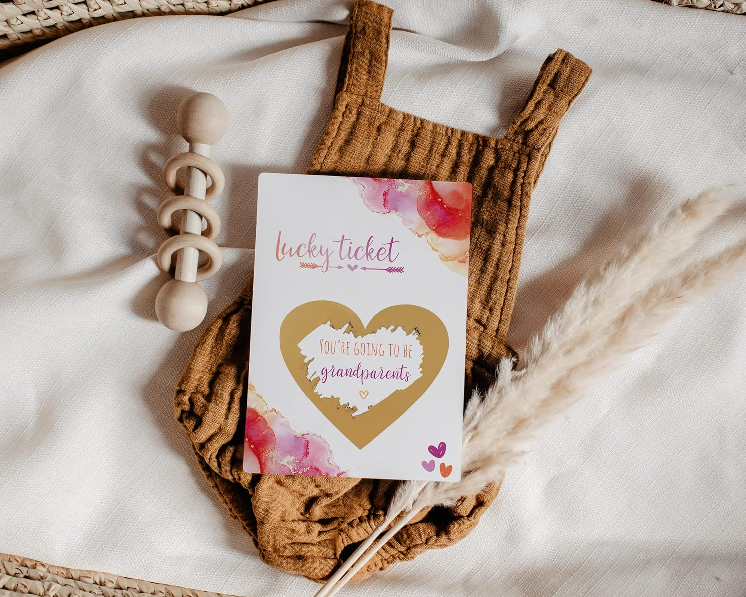 Joli Coon Pregnancy Announcement Scratch Card - You Are Going to Be Grandparents - Baby Announcement with Envelope - Dream image number 7