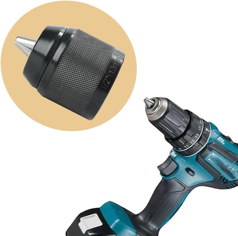 Keyless Hand Drill Chuck,Keyless Drill Chuck for Mount Clamping Capacity,Models Drill/Drivers Replaces Chuck,Multi-Purpose Hand Drill Chuck Adapter Parts Replacement