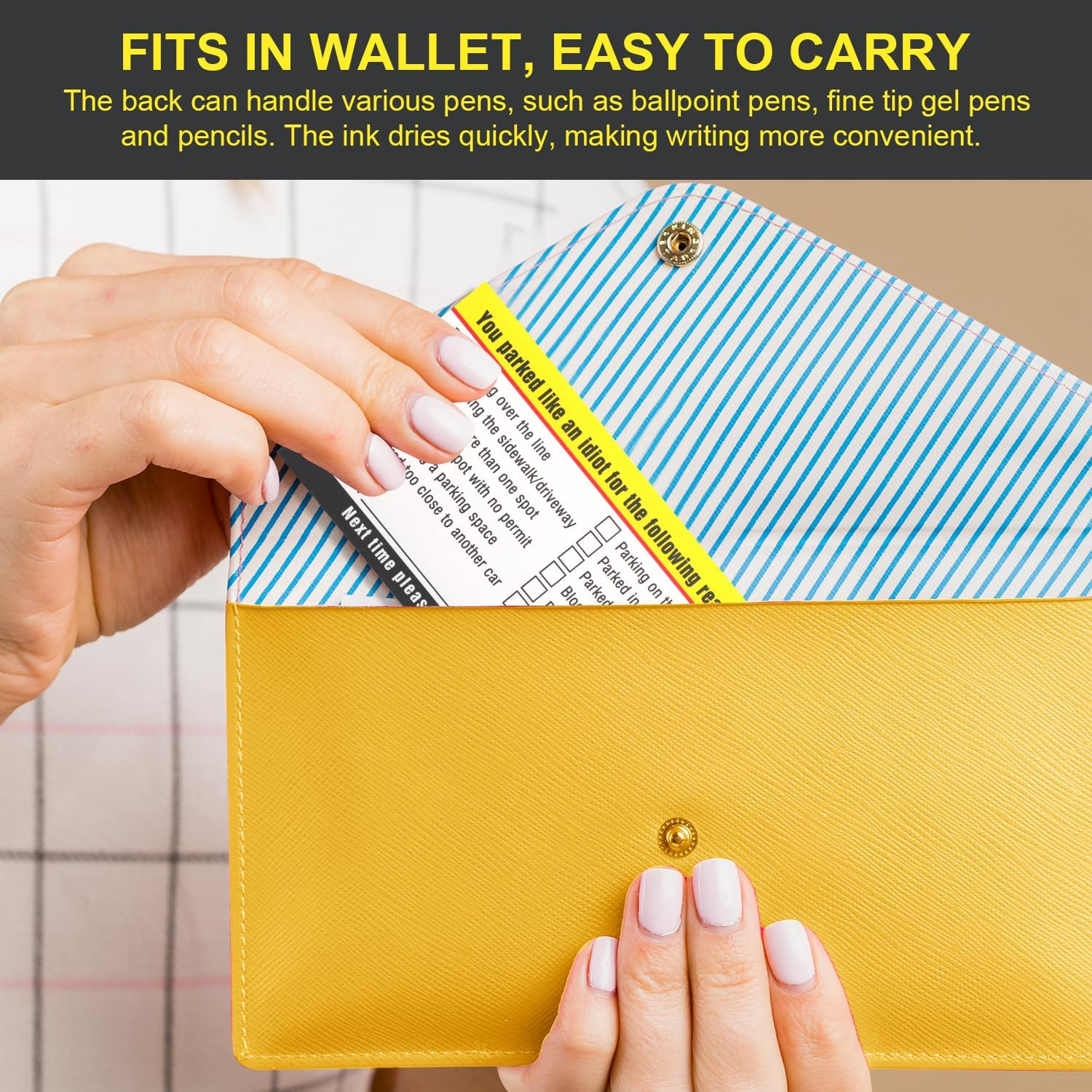 200Pcs You Parked like an Idiot Cards, 3.5X2 Inch Bad Parking Cards Stickers Funny Parking Violation Cards Multi Reasons Violations for Adults (2 Styles) image number 2