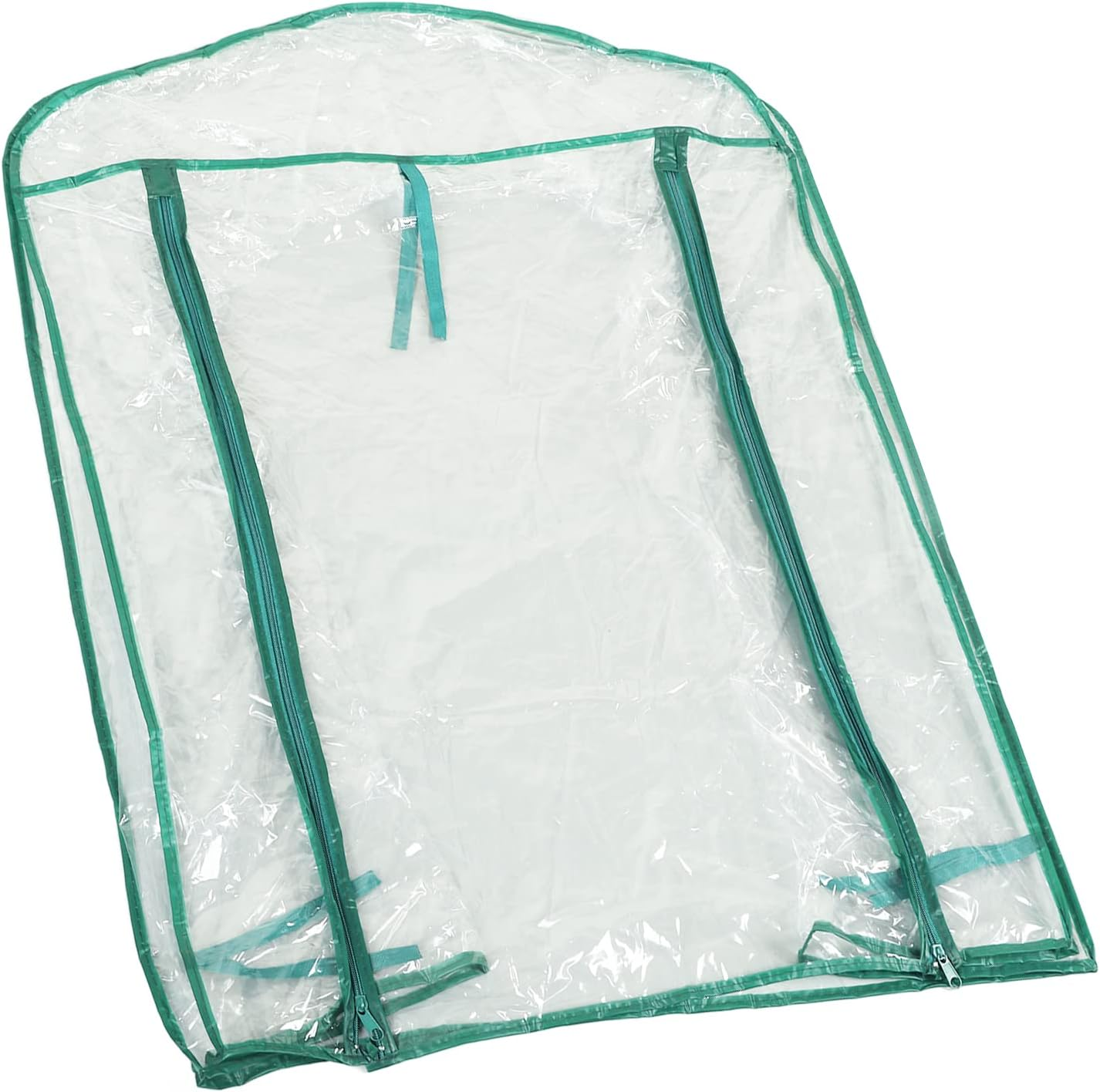 2 Tier Greenhouse Replacement Cover, 27.17X19.29X36.22In Clear PVC Greenhouse Replacement Cover with Zipper Door Waterproof Plant Greenhouse Cover for Outdoor Gardening image number 2