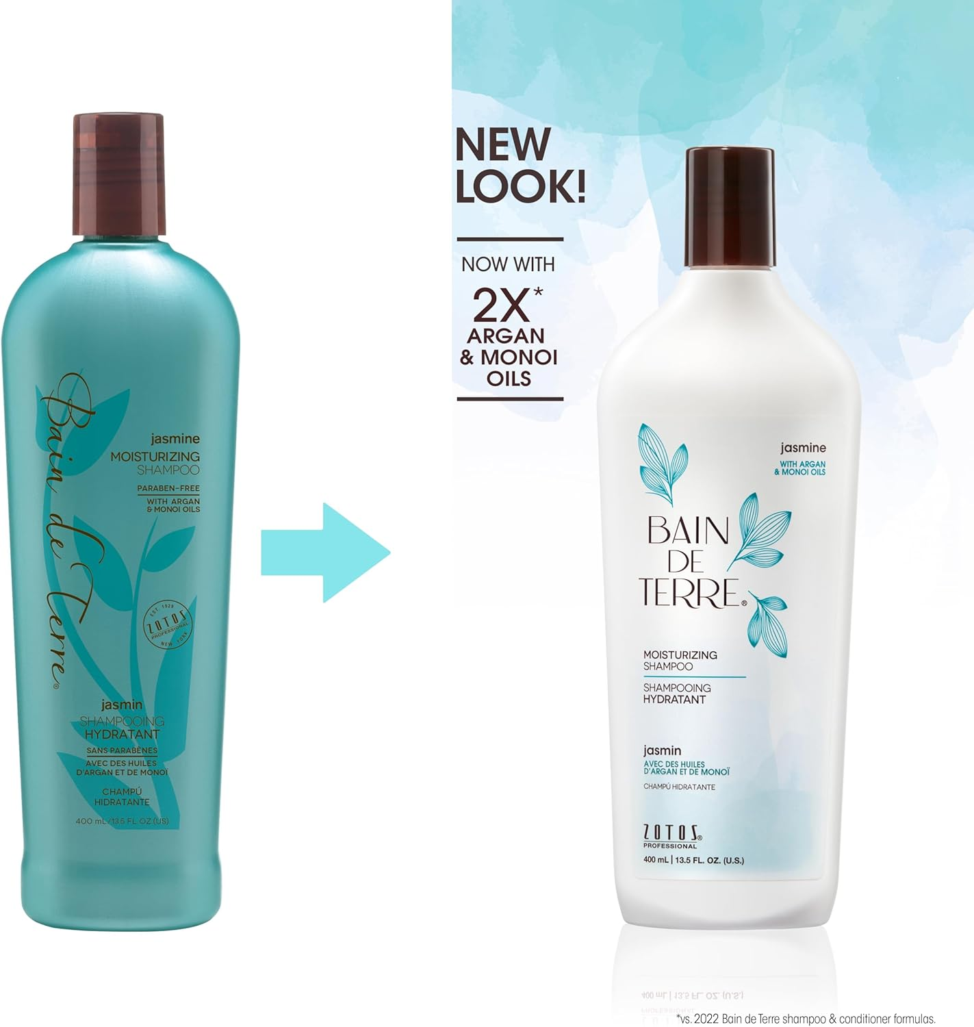 Bain De Terre Jasmine Moisturizing Shampoo by Bain De Terre for Unisex - 13.5 Oz Shampoo, 399.25 Millilitre