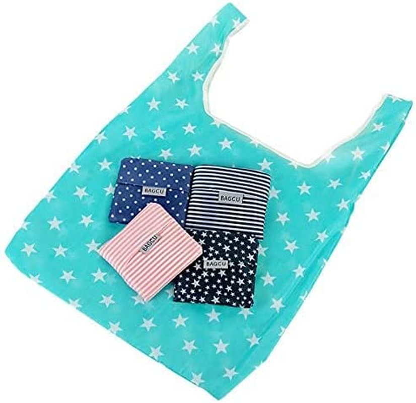 6 Pack Foldable Shopping Bag Portable Reusable Grocery Bags Handy Travel Bags for Household Outdoors image number 6