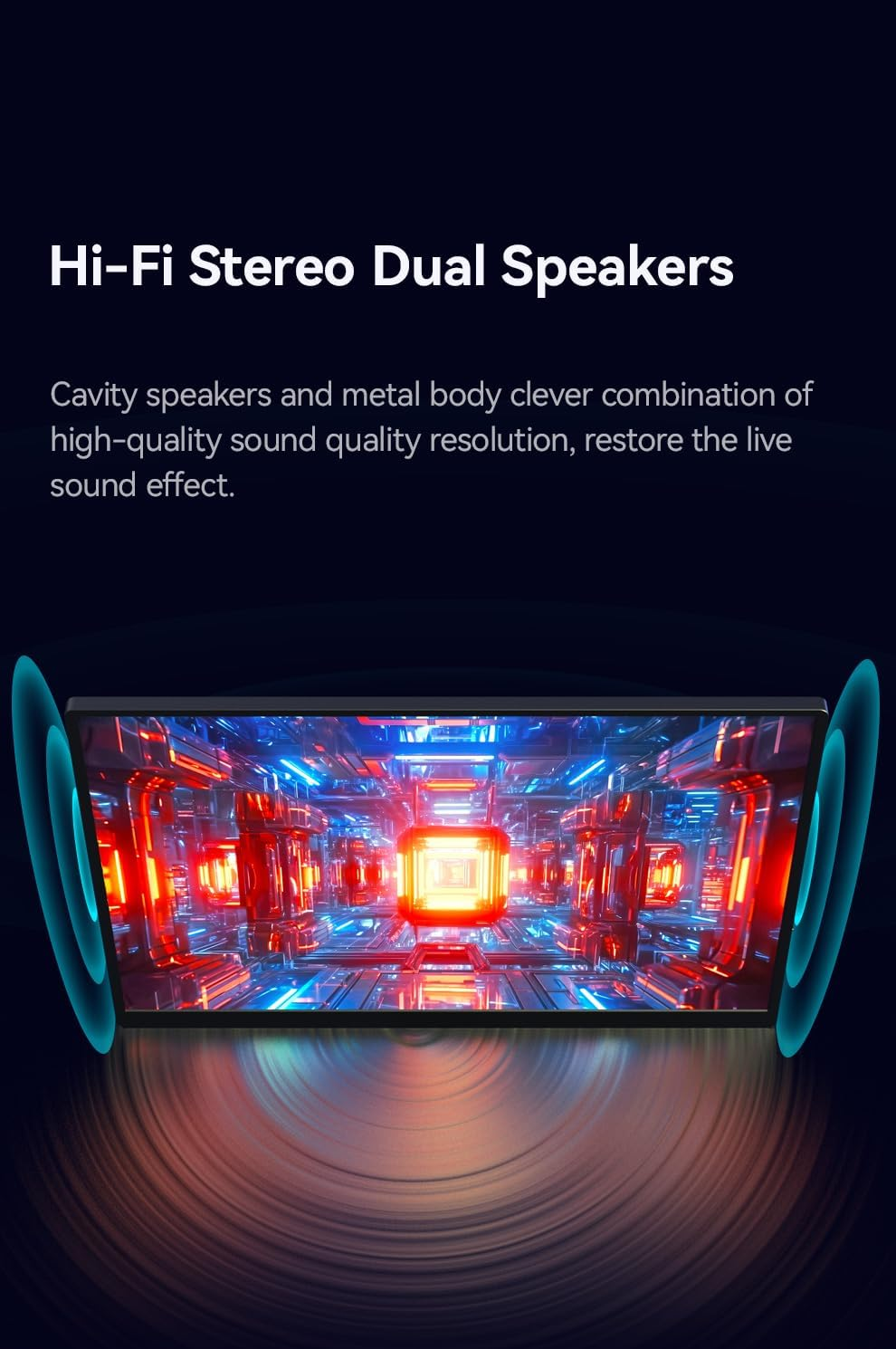 Portable Monitor 18 Inch 120Hz, 1920&times;1200 IPS 16:10 Display, USB-C HDMI Travel Screen with Speakers for Laptop, Macbook, Phone, PS5, Xbox, Switch(18 Inch) image number 2