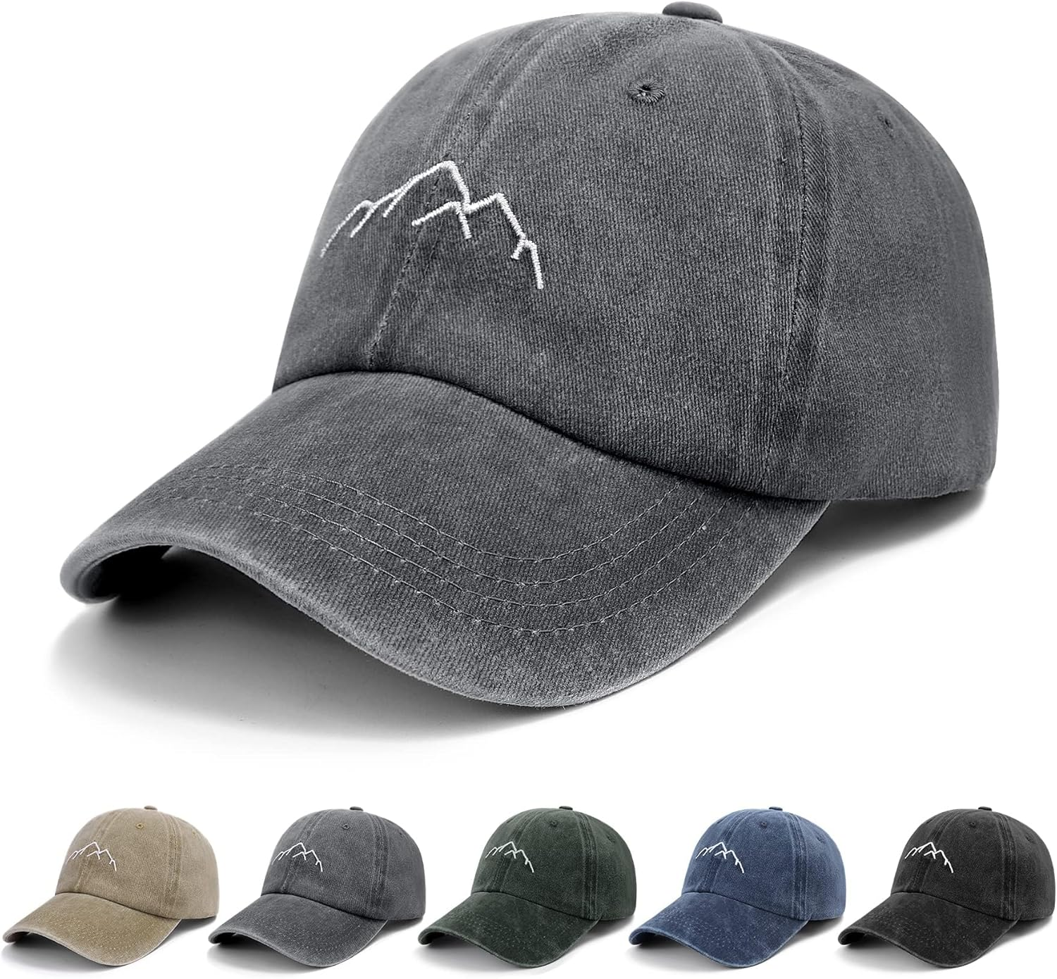 Hebenie Men'S Baseball Cap - Adjustable Classic Washed Vintage, Lightweight & Comfortable, Perfect Fit for Larger Heads Soft Stylish Sports Hat - Multiple Colors Available