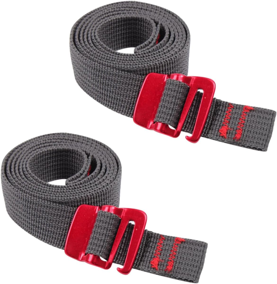 BRIGHTFUFU 2Pcs Outdoor Tie down Straps and Fastening Belts for Camping Tent and Backpack Luggage, Sturdy Nylon Cargo Lashing Straps for Hiking and Travel Gear image number 5