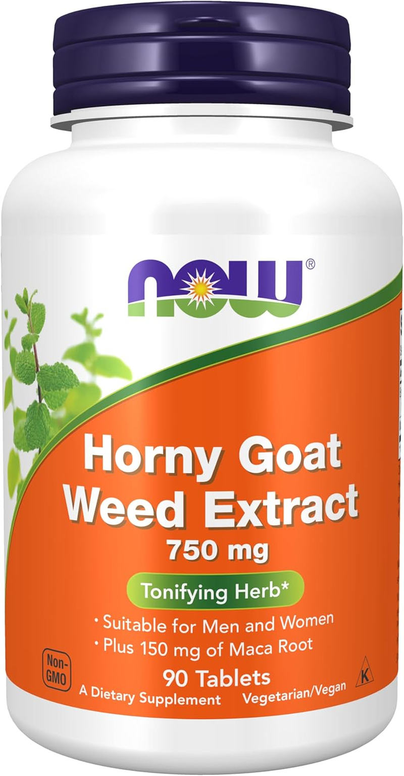 NOW Horny Goat Weed Extract 750 Mg,90 Tablets image number 5