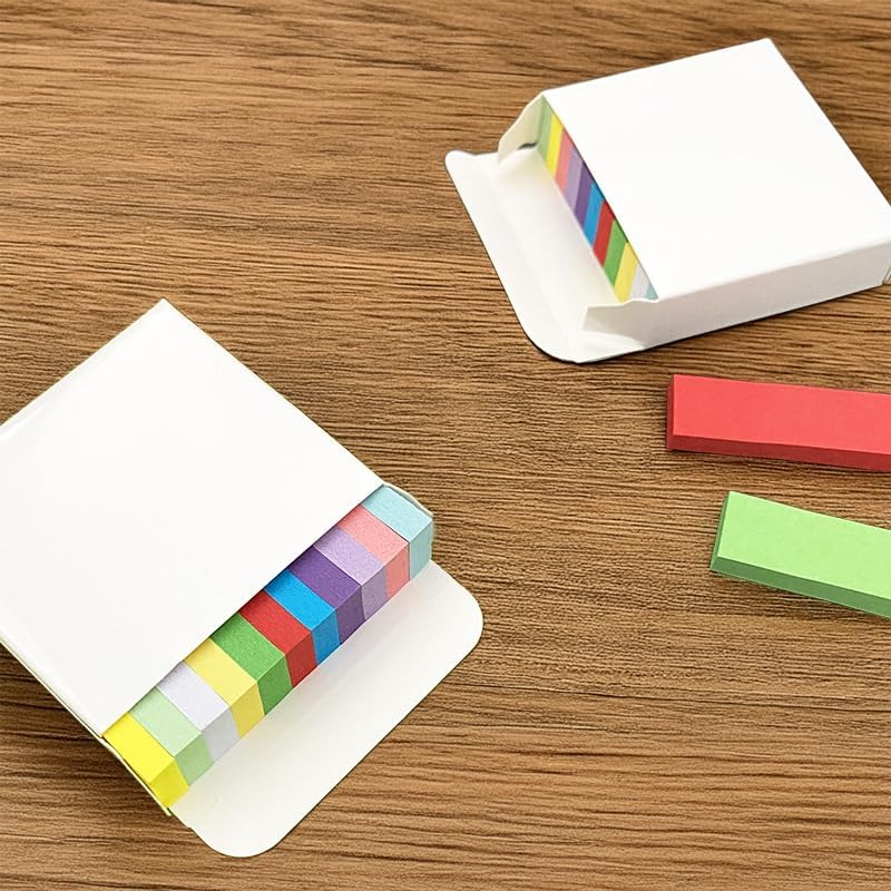 11-Color Index Tabs, Label Stickers, Colored Strip Sticky Notes, Mini Markers, Categorized Note Papers, Notebook Stickers, 2 Packs image number 3