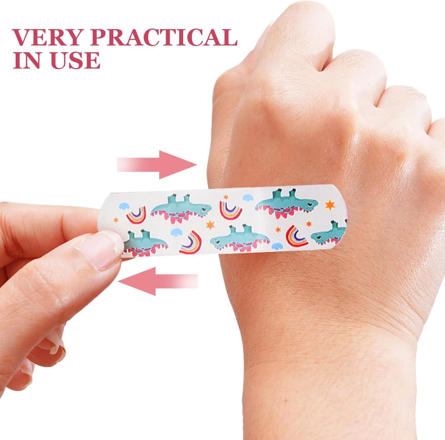 Iplusmile 150Pcs Kids Cartoon Bandages Adhesive Flexible Colorful Strips Cute Bandages Waterproof Breathable Bandages Protect Scrapes and Cuts for Girls Boys Children image number 4