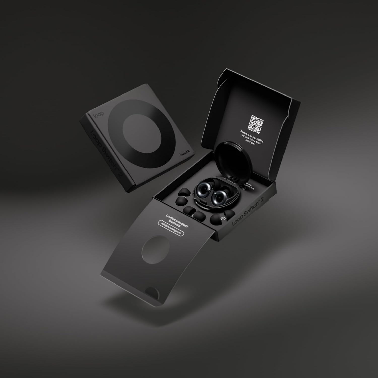 Loop Switch 2 Adjustable Ear Plugs &ndash; 3 Noise Relief Modes for Ultimate Control | Flexible Noise Reduction Earplugs for Focus, Travel, Socializing, Festivals & More | 20-26 Db (SNR) Noise Reduction - Black image number 4