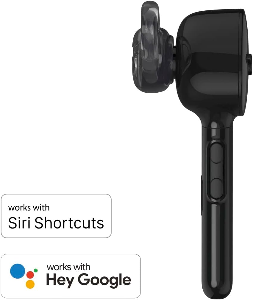 Hama Myvoice1300 Mono Bluetooth&reg; Headset (In-Ear Bandwidth 20Hz-20Khz, Micro Bandwidth 100Hz-10Khz, Charge 2H for 4H Autonomy, Voice Control) Black