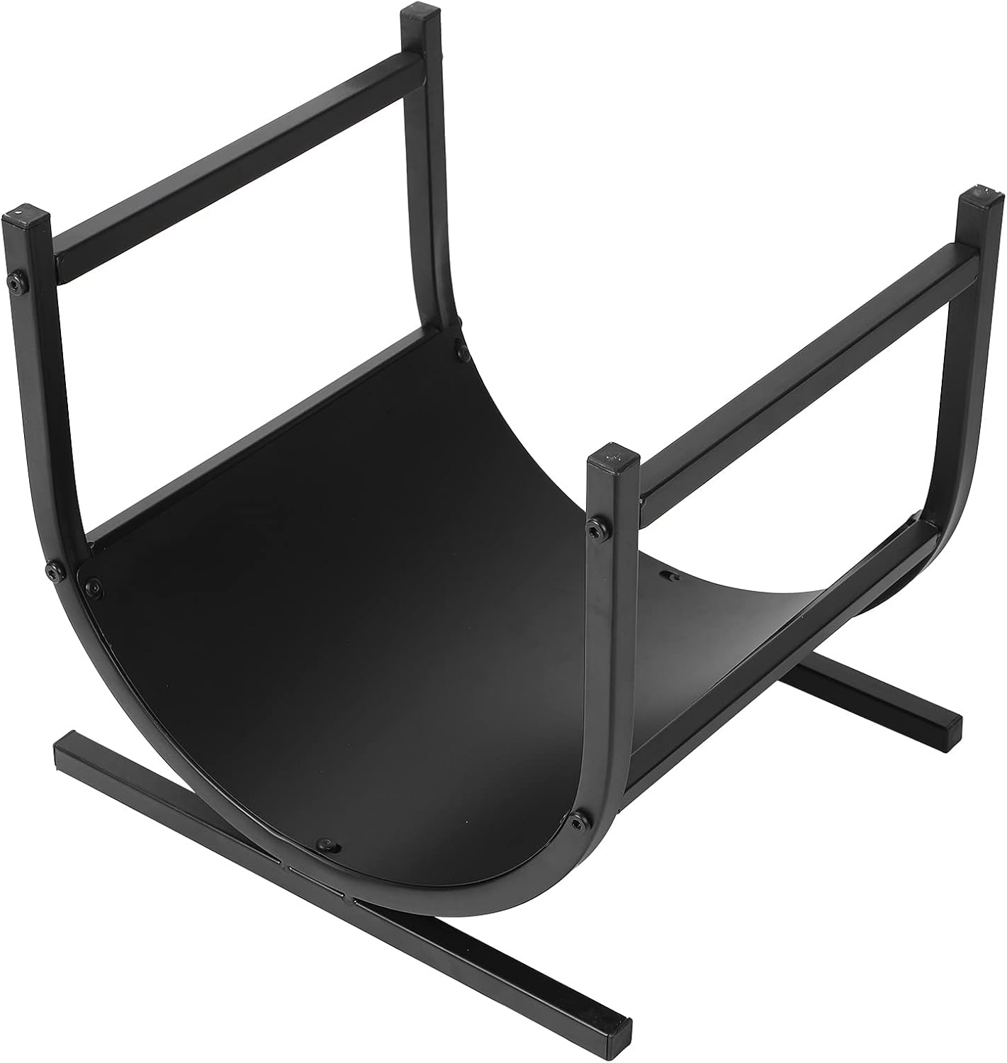 Sturdy Firewood Log Rack, Heavy Duty Iron Wood Rack, Fireplace Log Holder, Holds up to 150 Lbs, Ideal for Indoor & Outdoor Use, Minimal Assembly Required image number 6