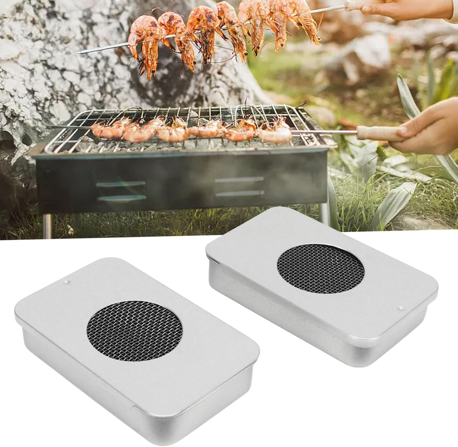 Bewinner 2PCS Camping Stove, Mini Lightweight Stainless Steel Stove for Alcohol or Solid Fuel, Alcohol Stove for Outdoor Camping Backpacking Hiking image number 2