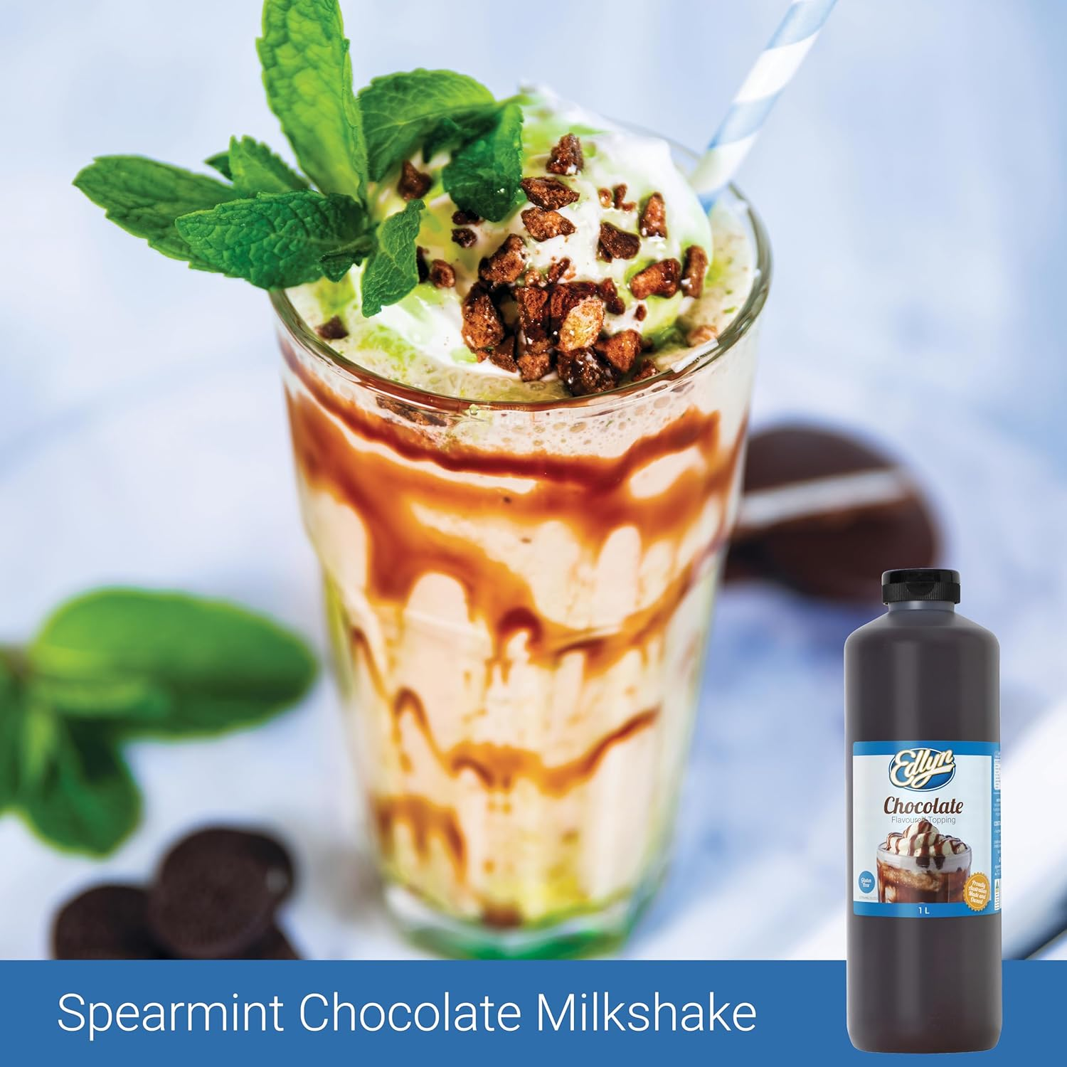 Edlyn Chocolate Flavoured Topping 1 Litre