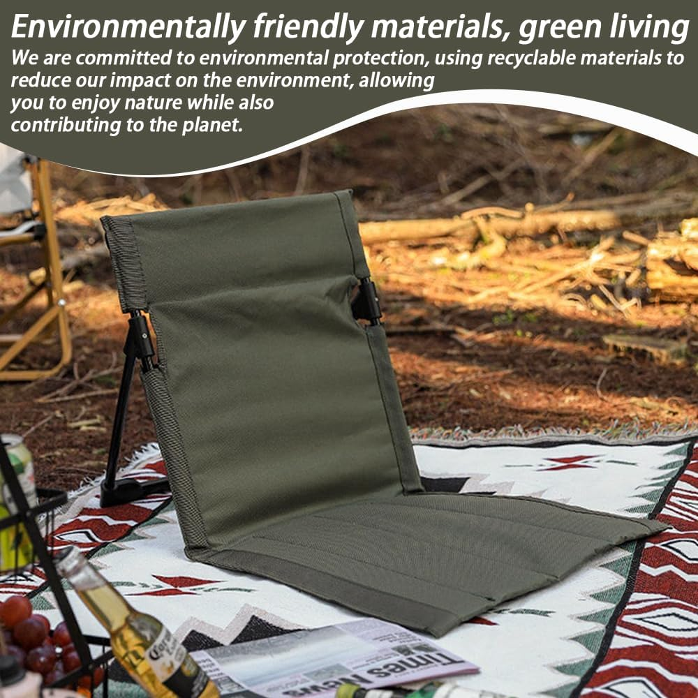 Beach Lounge Chair with Back Support, Lightweight Folding Camping Bed, Portable Convertible Lounge Recliner, Tanning Mat for Sunbathing Sunbathing Chair