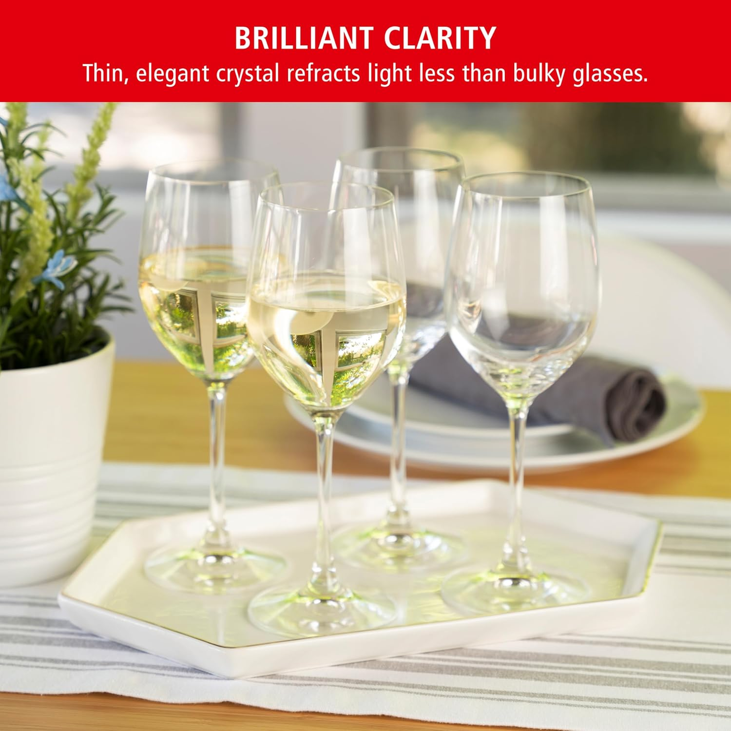 Spiegelau Vino Grande White Wine Glass, Clear &ndash; Elegant Crystal Drinkware for Enhancing Aroma & Balance &ndash; Machine-Made, Durable & Dishwasher Safe &ndash; 330 Ml Capacity (Pack of 4) image number 3