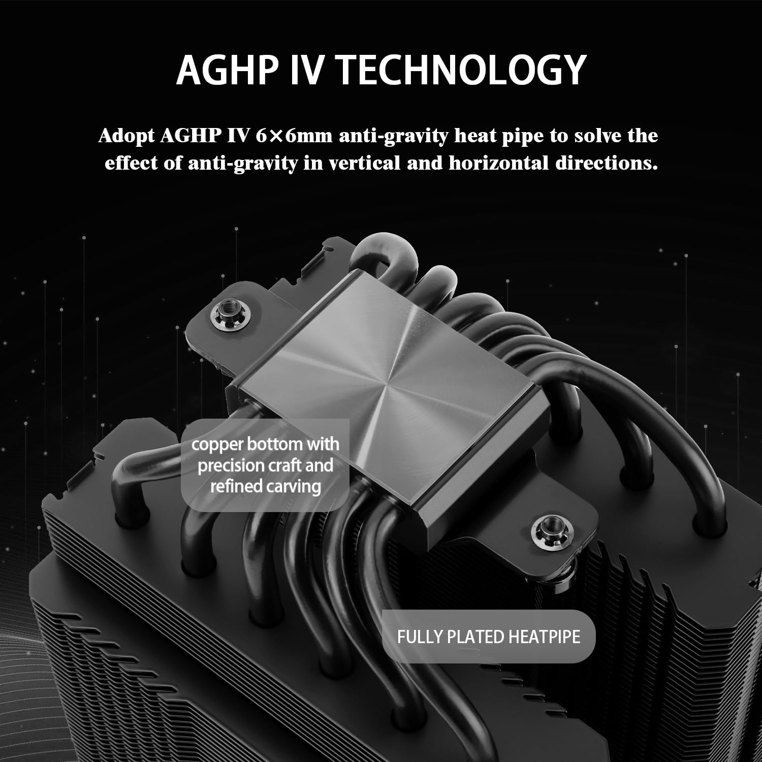 Thermalright Peerless Assassin 120 SE Black CPU Cooler, 6 Heat Pipes Heatsink Cooler, Dual 120Mm PWM Fans, 1550RPM Speed, for AM4/AM5 and Intel LGA 1700/1851/115X/1200,Computer CPU Cooling image number 5