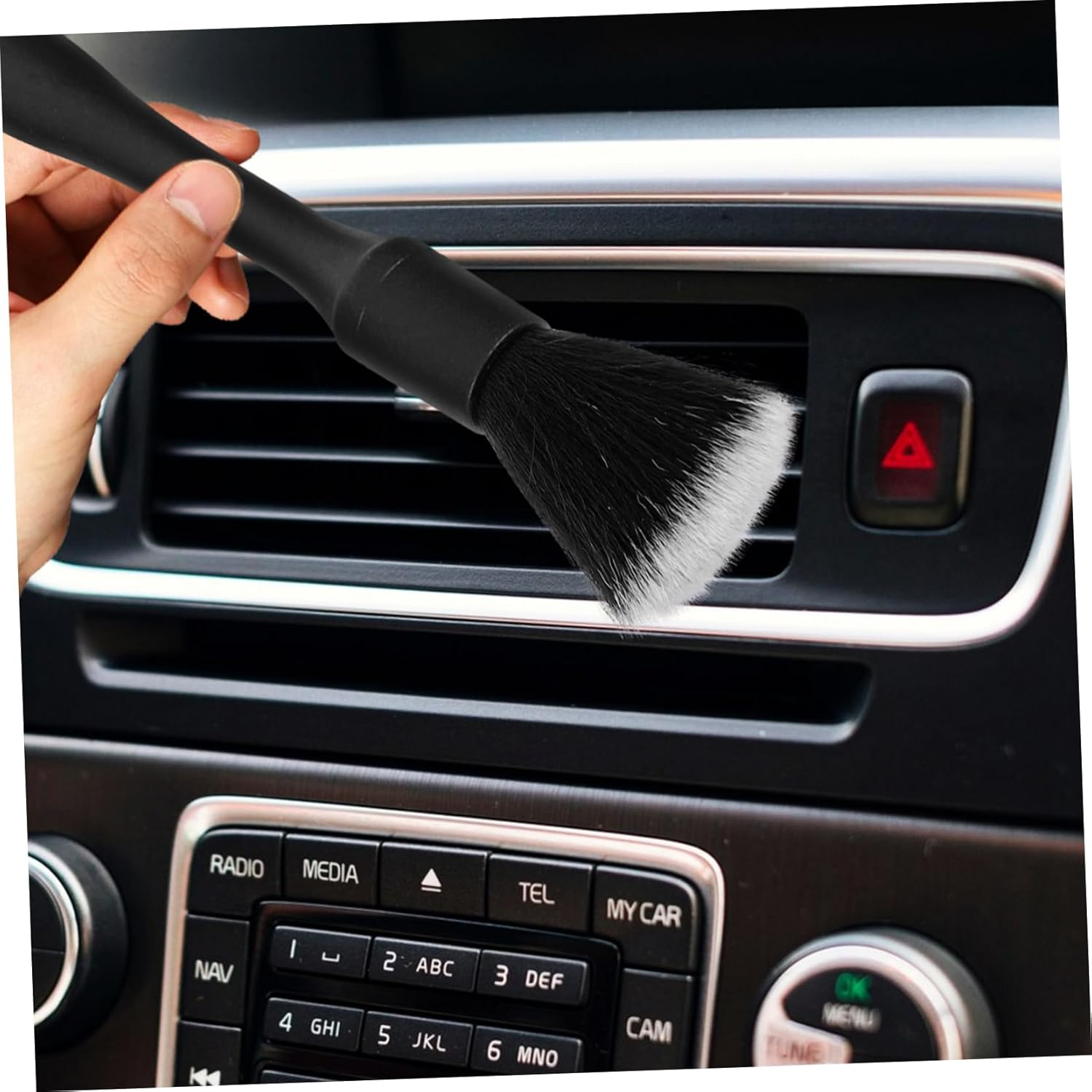 NULYLU Car Detailing Brush Kit 3Pcs Soft Bristle Wheel Rim and Interior Cleaning Brushes Automotive Vehicle Detailing Supplies for Car and Motorcycle Care image number 3