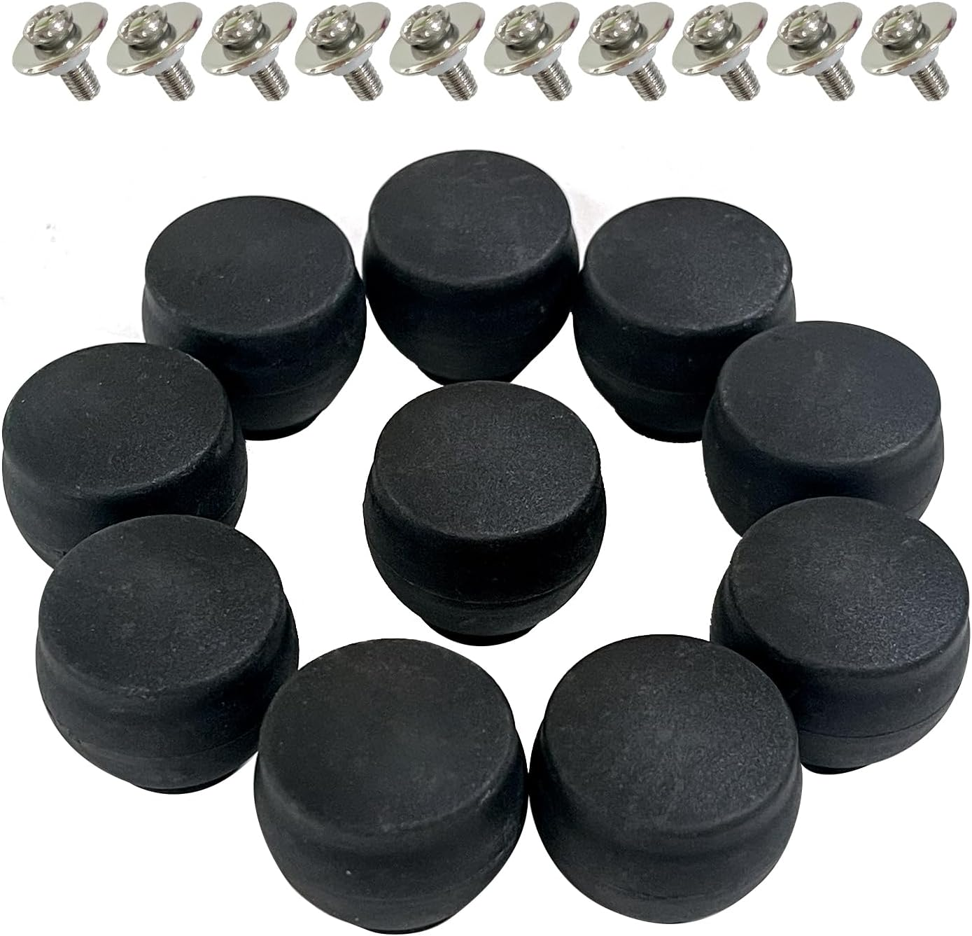Lyfengdeam 10Pcs Coffee Pot Lid Handle, Mini Knobs Universal Pot Lid Stainless Steel Coffee Pot Bakelite Pot Lid Knobs Tempered Glass Lid Pan Lid Handle Small Pot Lid Knob Pot Accessories (Black2)