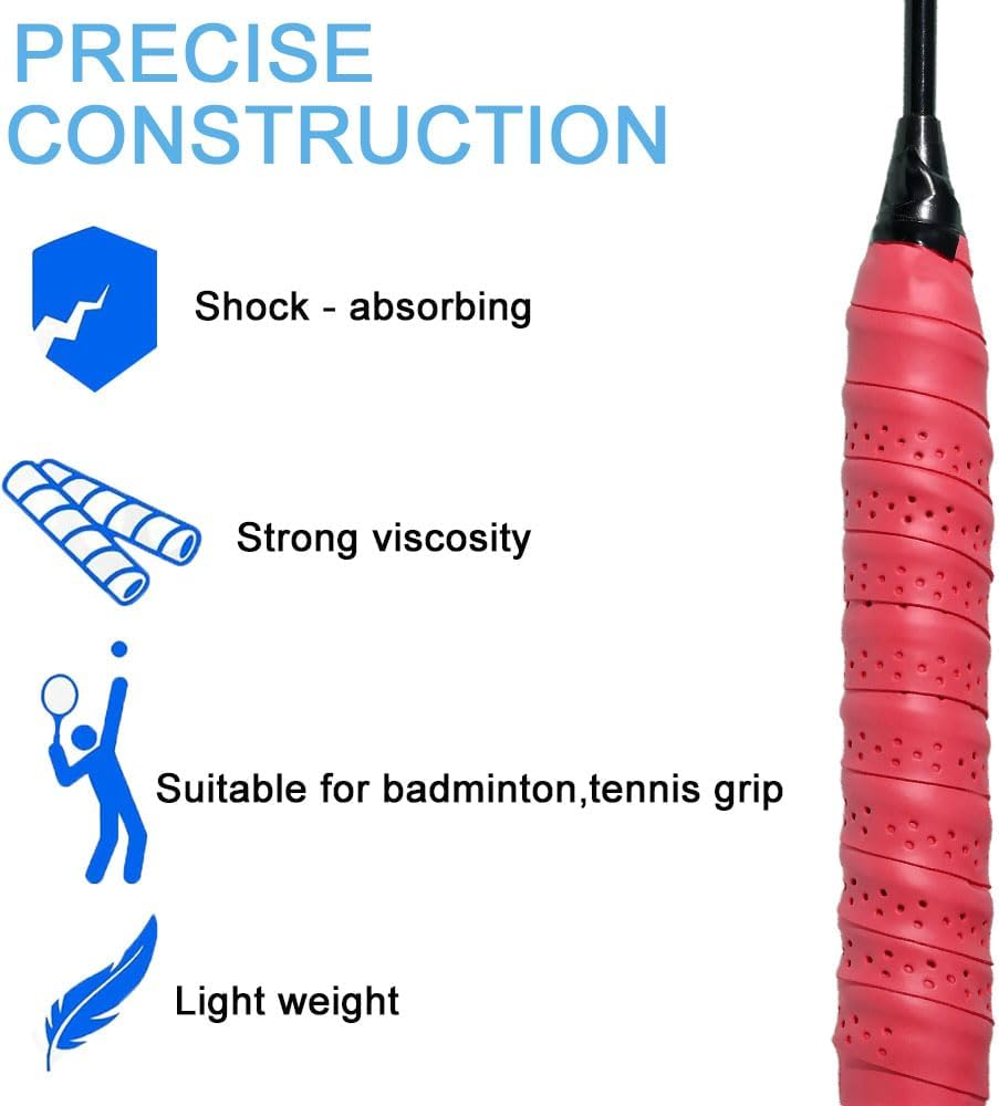 Anti-Slip Tennis Badminton Squash Racquet over Grip Tape Overgrip Sweatband image number 4
