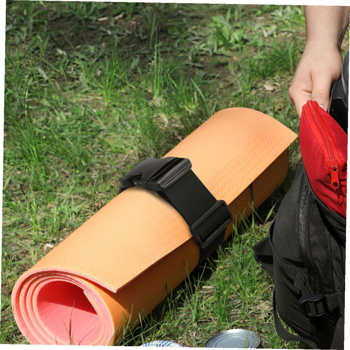 BESPORTBLE 2Pcs Adjustable Nylon Luggage Buckle Strap Wide Long with Snap Clasp for Travel Suitcase Backpack Fixing and Outdoor Bag Securing image number 3