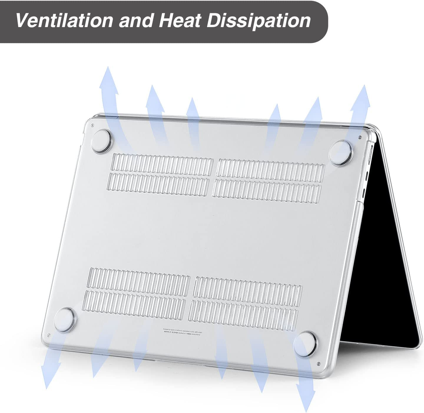 Blueswan Compatible with Macbook Air 15 Inch Case 2024 2023 A3114 A2941 with M3 M2 Chip 15.3" Liquid Retina Display, Protective Plastic Hard Shell Case, Clear image number 1