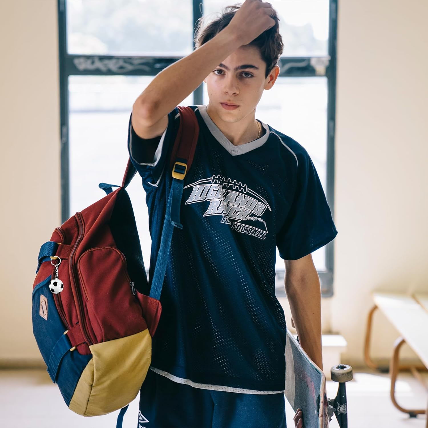 NILLOS Ball Keyring Set, 15 PCS Sport Theme Keychains for Party Favors, Carnival Prizes (3 Styles) image number 1