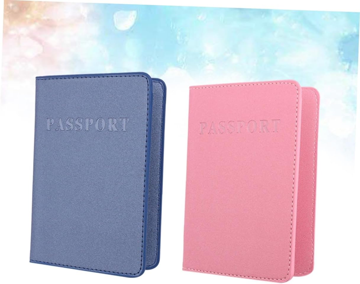 HAPINARY 6Pcs Multi-Functional Passport Holder Pouch Pu Leather Case Magnetic Clasp Key Pouch Travel Wallet image number 6