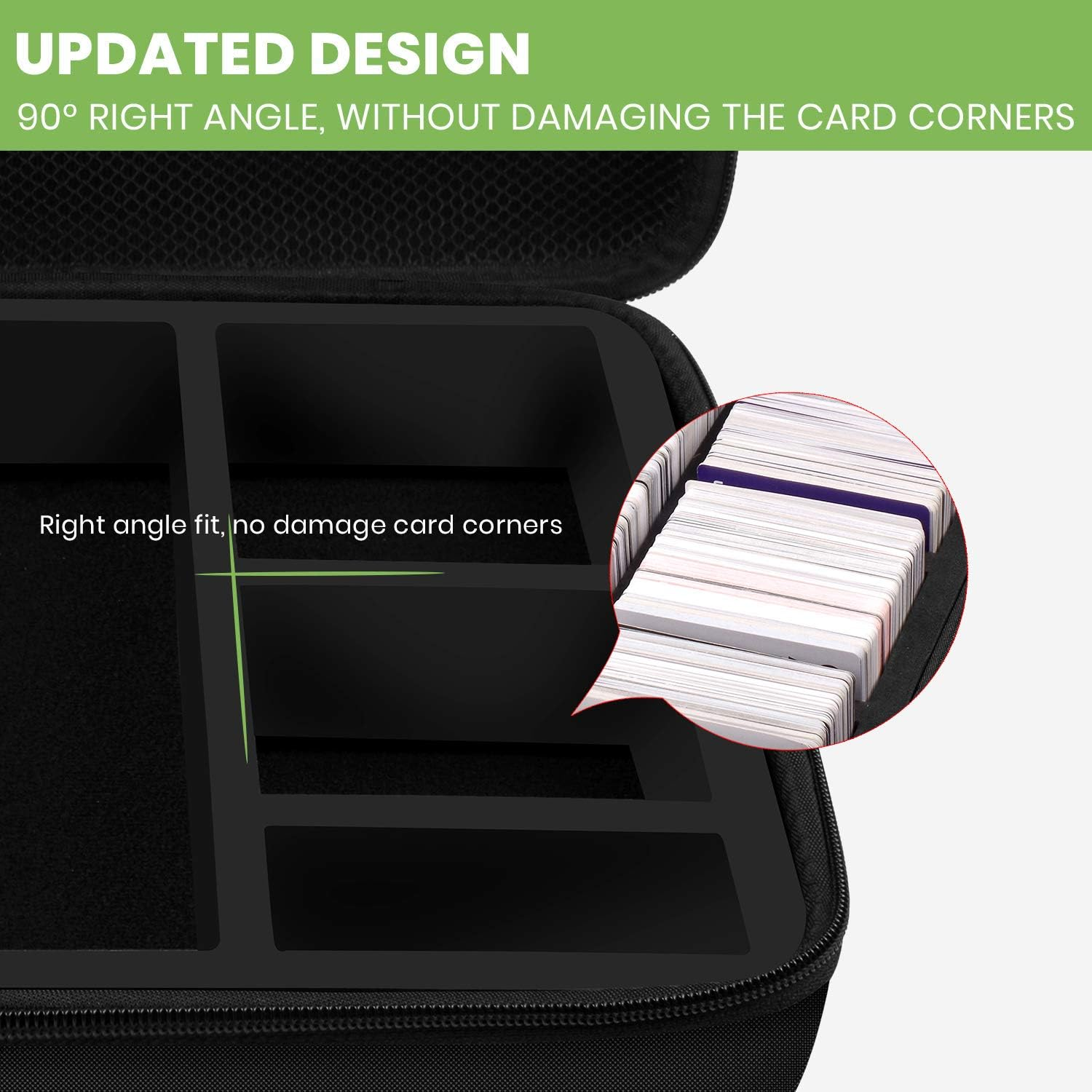 2000+ Card Game Case Holder Fits Main Game and All Expansions, C.A.H/Magic/Cards Deck Box Compatible with Cards against Humanity/Magic the Gathering Board Game Cards/Yugioh & More - Blue image number 4