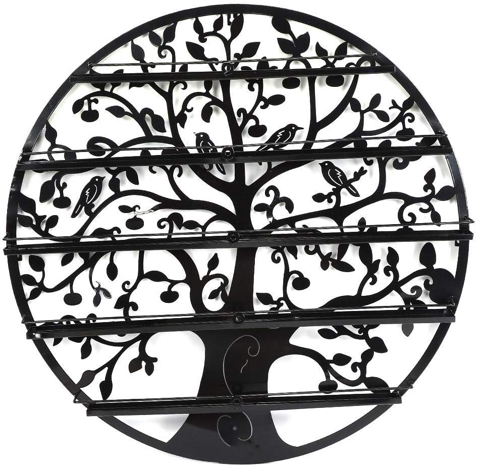 Nail Polish Holder, Long Service Life Nail Polish Rack, Professional Manicurist for Nail Salon(Black Five Layers)