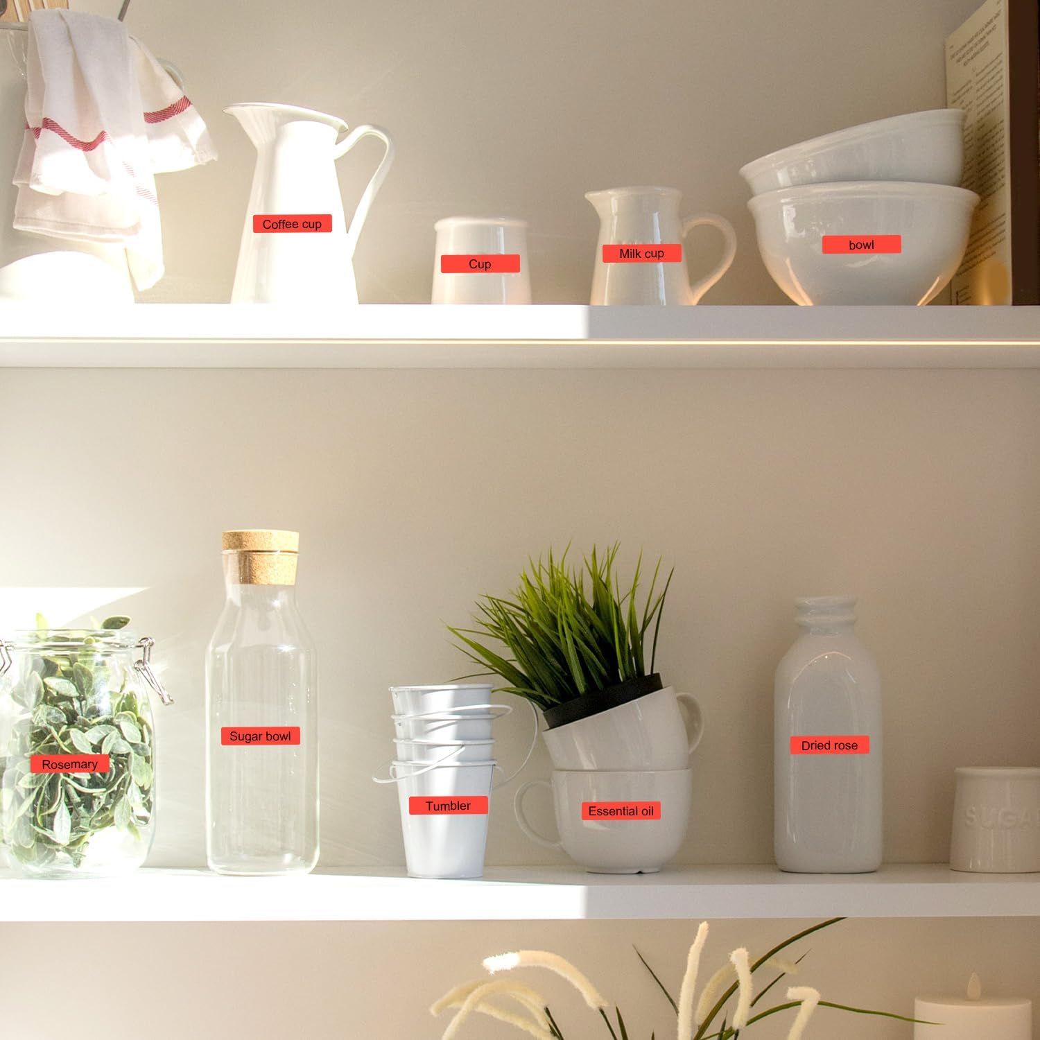 3 Rolls Label Maker Tape for Phomemo D30 Label Printer Machine, 12Mm X 40Mm Thermal Paper Stickers Waterproof Self Adhesive Label Tape Replacement for Home Office School Files (Red)