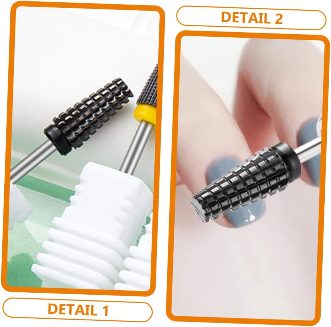 ELAYARD Nail Art Drill Bit for Women Manicure Bits for Nails Precision Shape for Polishing Trimming Salon image number 2