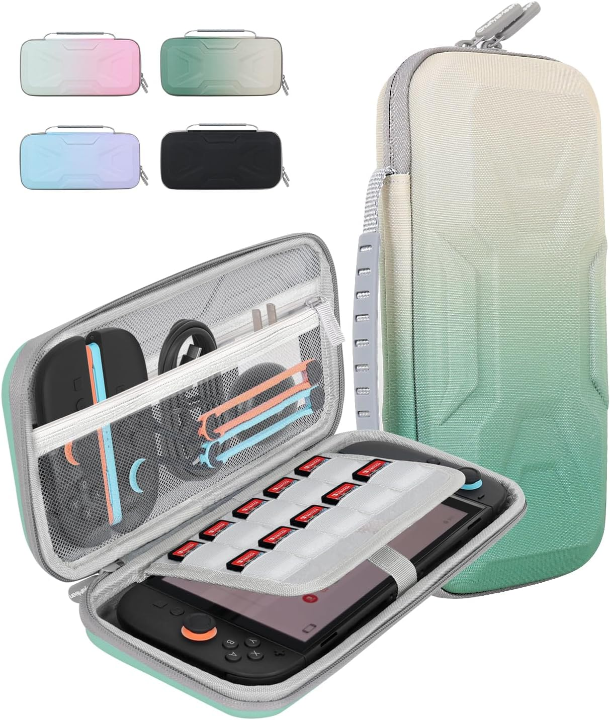 Churiyameen Carrying Case for Nintendo Switch 2(2025) Compatible with Console & Accessories Game,Shockproof Protective Hard Shell,Portable & Durable Large Capacity Storage Travel Case(Black)