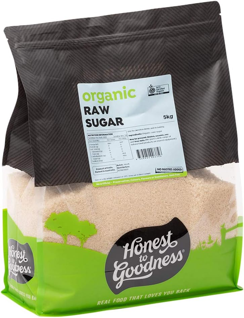 Honest to Goodness Organic Raw Sugar, 5 Kg