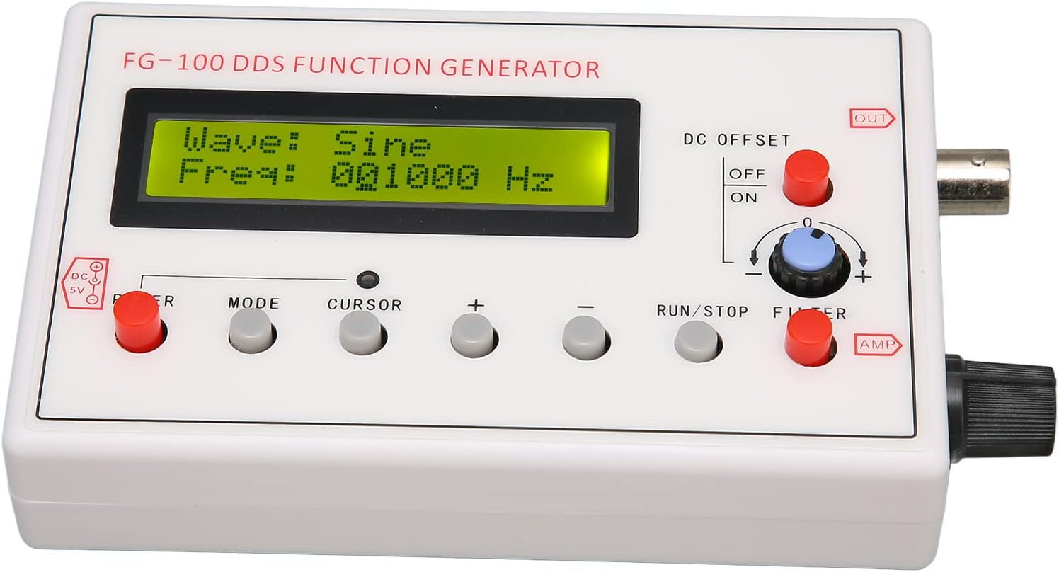 1Hz‑500Khz DDS Functional Signal Generator, Sine Triangle Square Sawtooth Waveform Function Generators, DDS Functional Signal Generator for Electronic Circuit Testing and Debugging image number 5