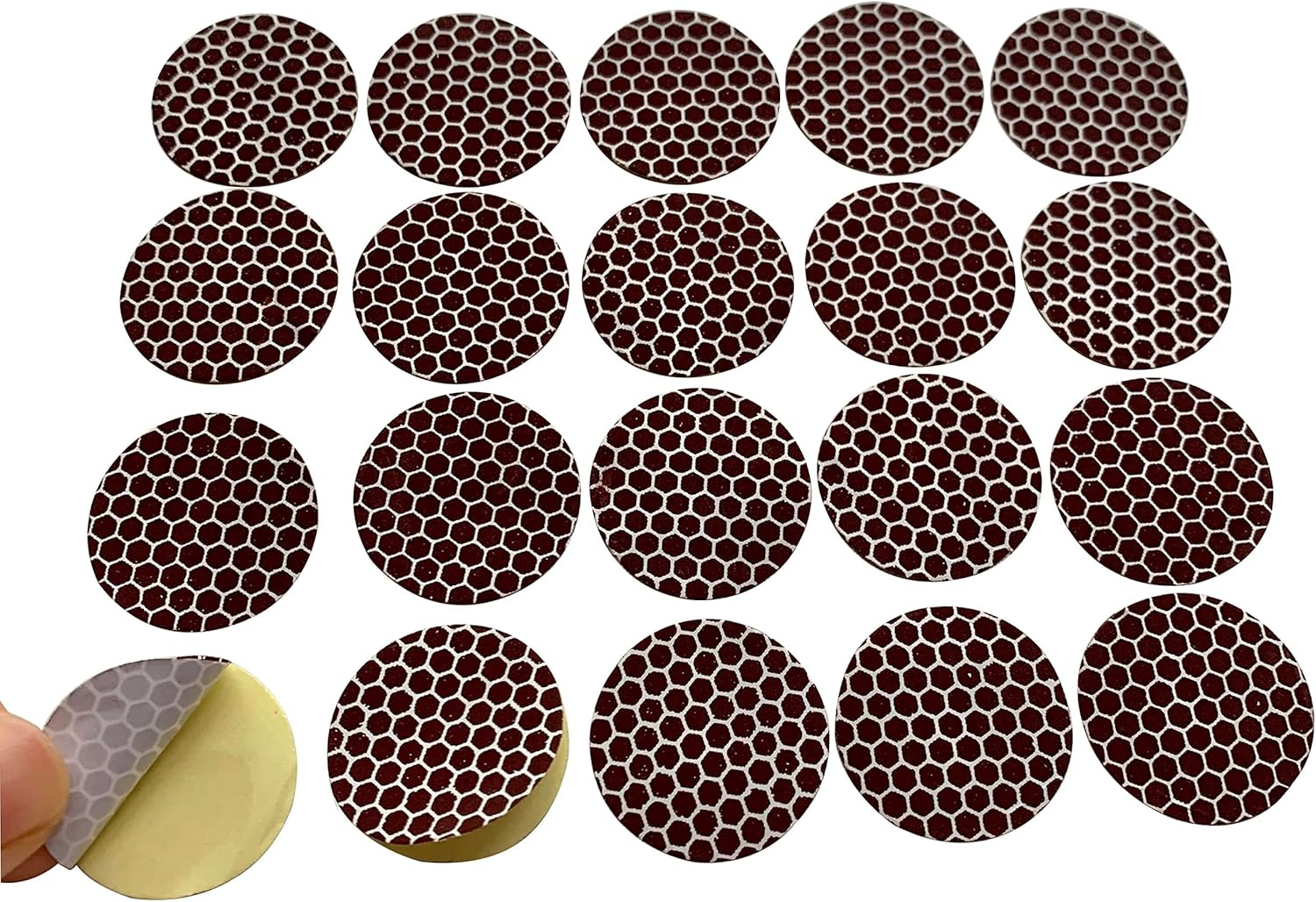 Match Striker Paper with Self-Adhesive Honeycomb Pattern 1 Inch Circle 20 PCS (25Mm Circle)
