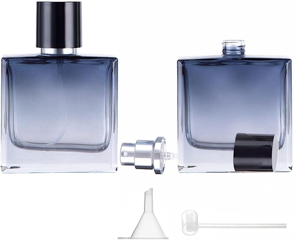 Aieino 5PCS 10Ml Travel Perfume Atomiser Refillable - Portable Perfume Bottle Mini Aftershave Atomisers Spray Bottles Non Leakable with Funnel Dispenser for Women, Pocket Handbag(Lines, Multicolour)