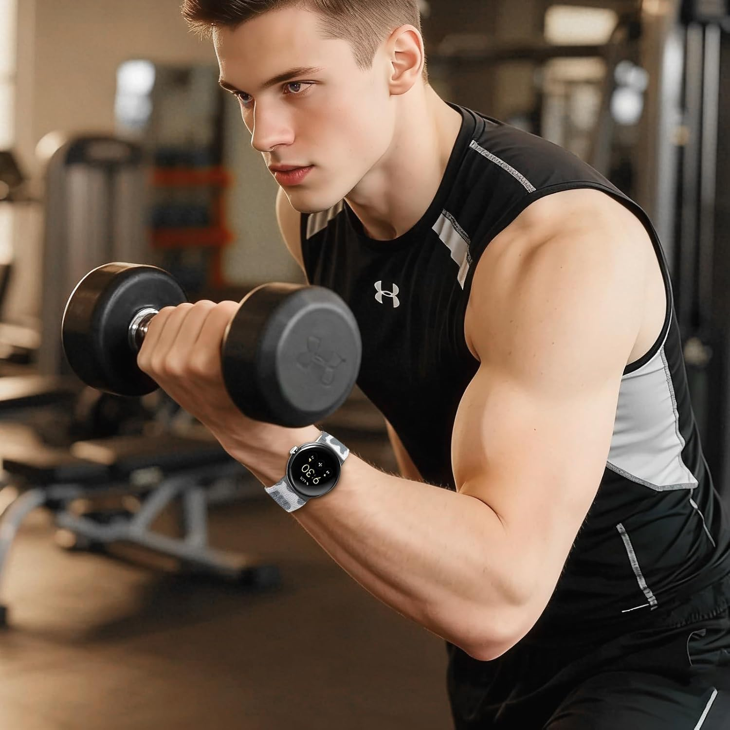 Zspoly Nylon Band Compatibel with Google Pixel Watch 2/1/3 4 (41Mm) Google Pixel Watch 4 3 （45Mm）,Elastic Adjustable Bands for Men/Women image number 7