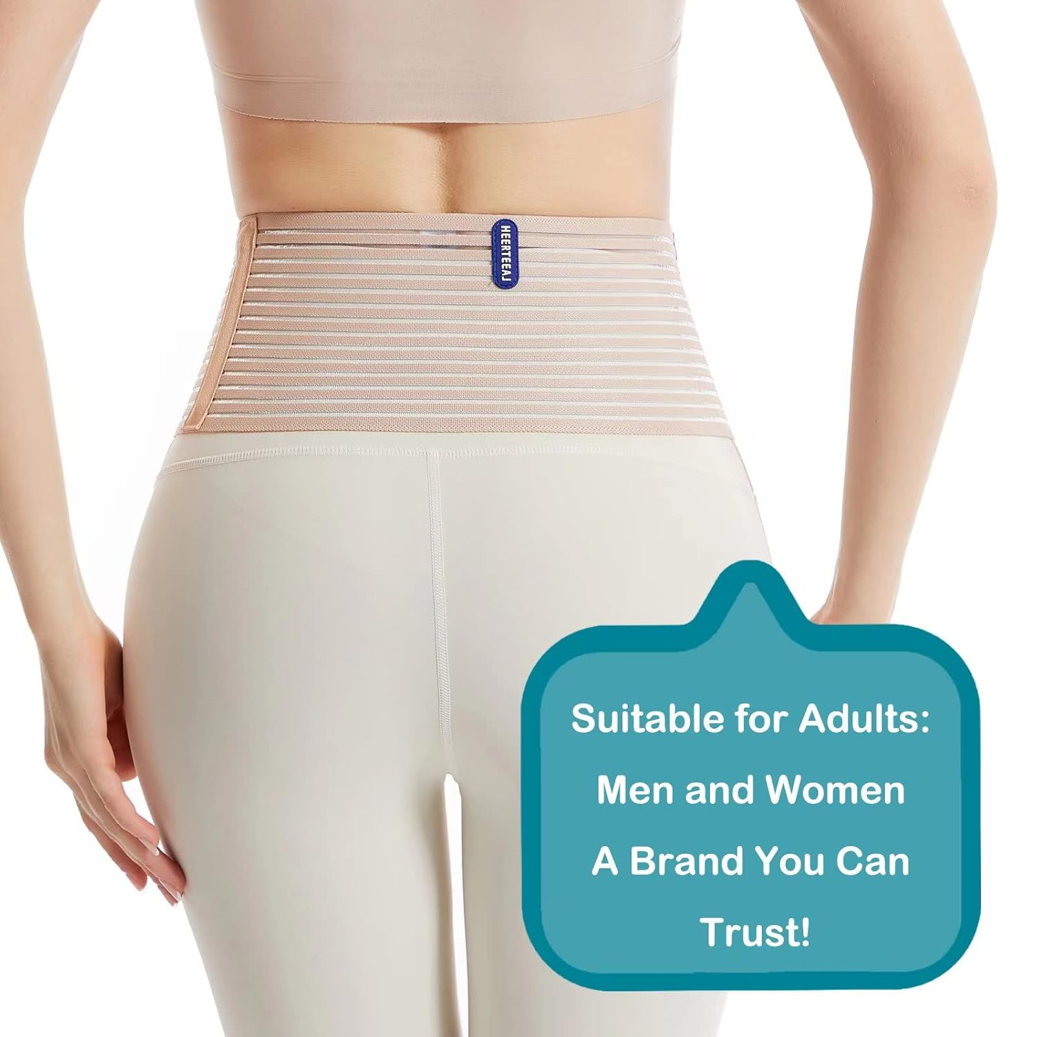 Umbilical Hernia Belt | Abdominal Hernia Belt for Men & Women | Belly Button Umbilical Hernia Binder W/ 2 Hernia Compression Pads | Ventral, Epigastric & Post Surgery Support Belts image number 2