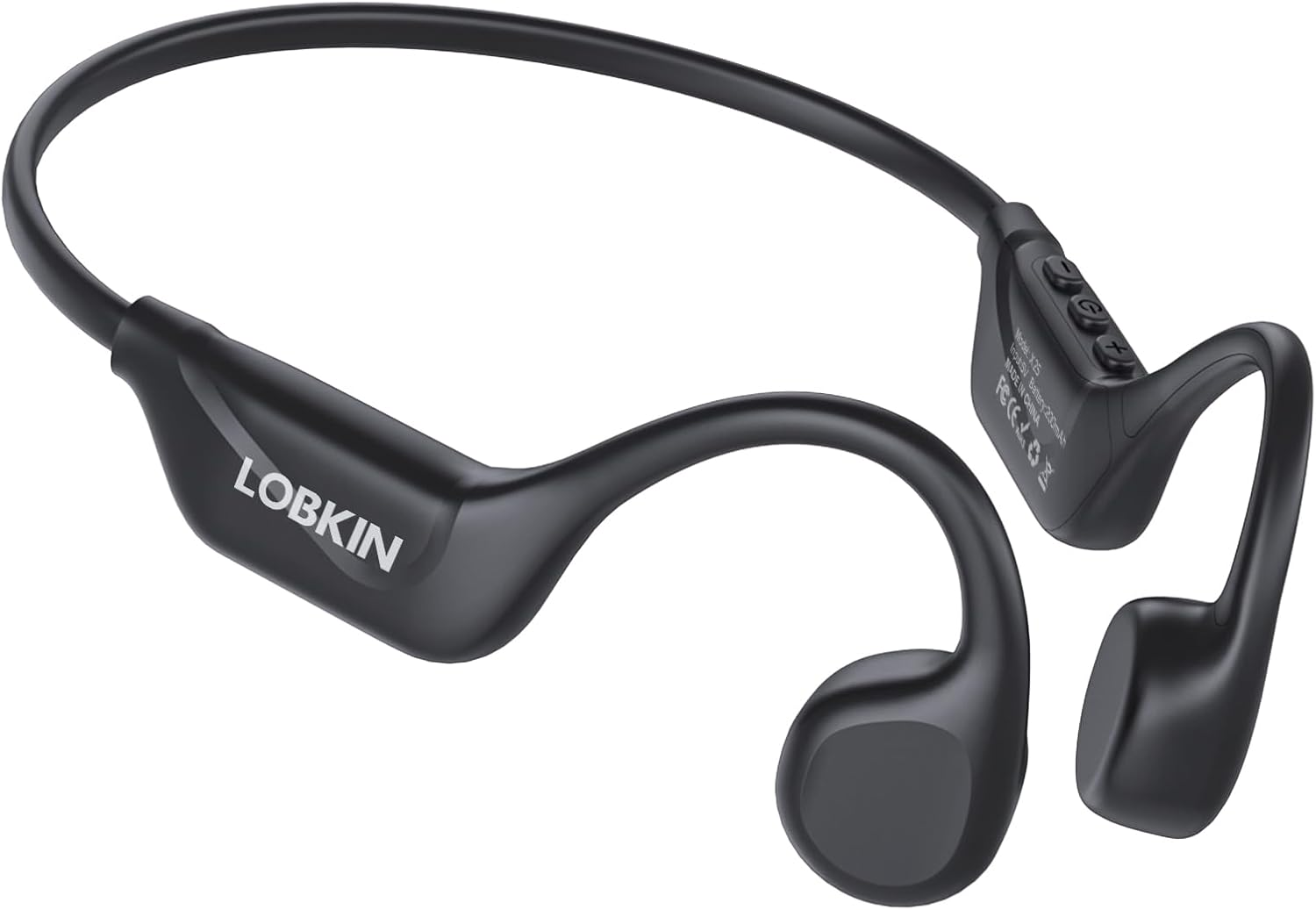LOBKIN Bone Conduction Headphones Bluetooth 5.4, Open Ear Headphones Wireless with Mic, IPX5 Waterproof Sports Earphones for Running, Gym Workout, Ski, Cycling